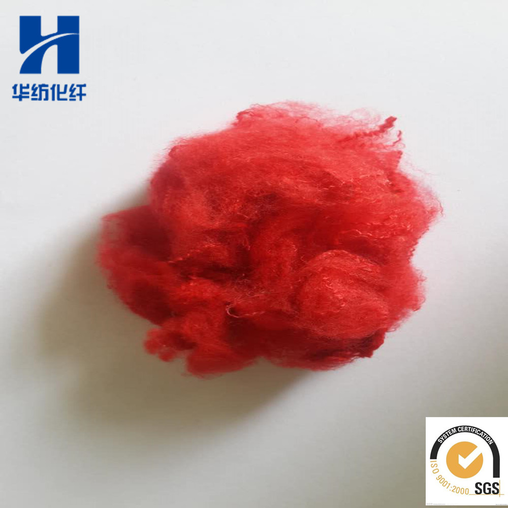 紅色滌綸短纖