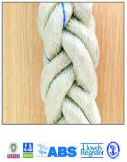 八股錦綸複絲繩