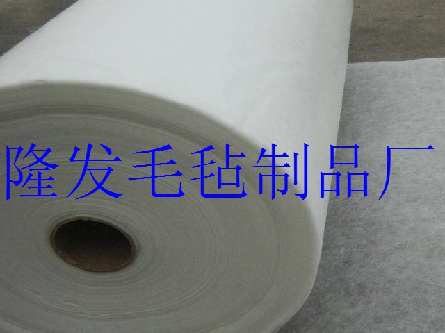 細白羊毛氈，化纖氈，防寒毛氈