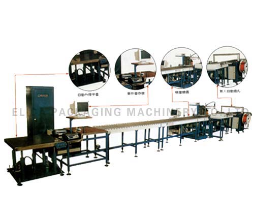 自動包裝流水線=自動升降平台-單件稱重-