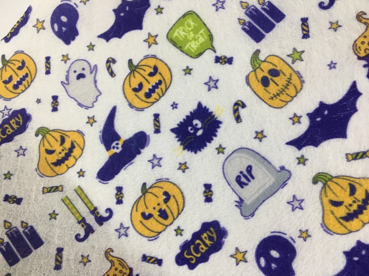 亞馬遜爆款萬聖節聖誕節係列水刺無紡布