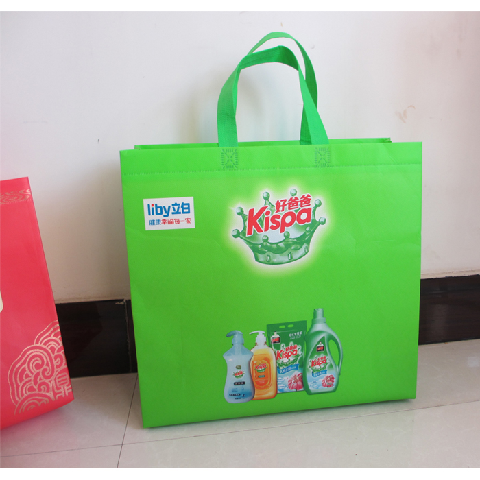 無紡布覆膜購物袋一次成型熱壓無紡布袋定製