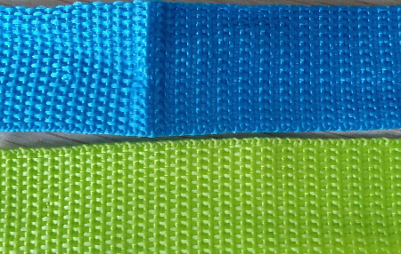 PP 2.5CM平紋織帶藍色/綠色