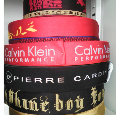 黑色印字鬆緊帶 