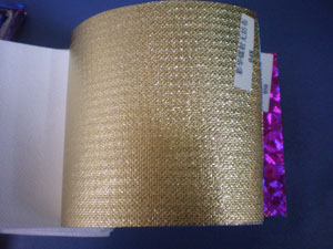 鐳射金色淋膜壓紋無紡布