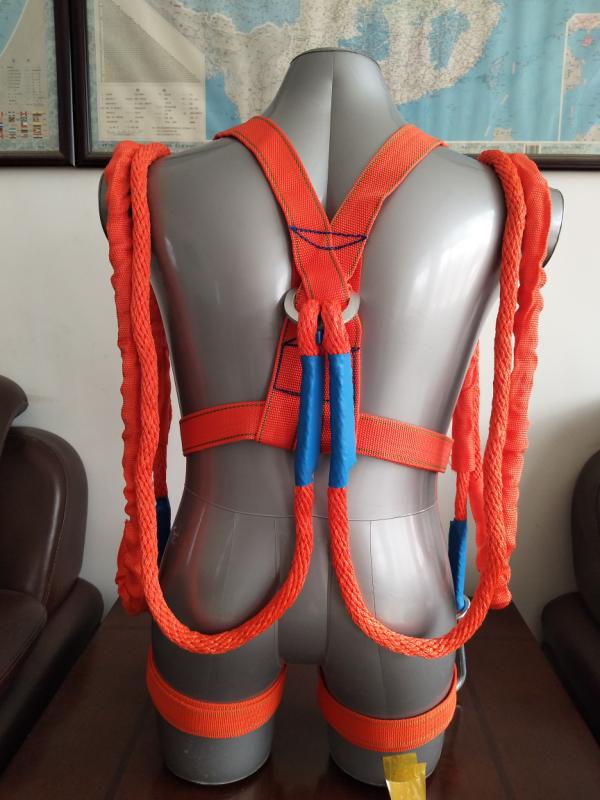  丙綸安全帶-五點雙小鉤3米，材質：丙綸高強￥48 