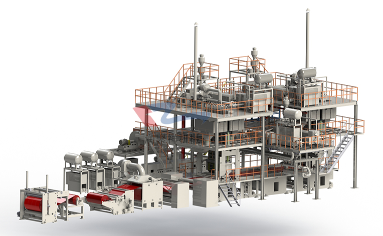SMS紡熔非織造布生產線