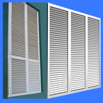 供應單層防雨百葉窗