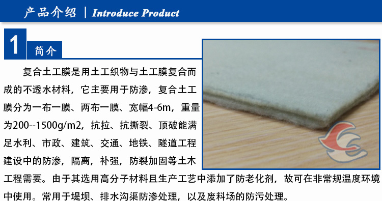 複合土工膜直銷一布一膜魚池複合膜防滲膜直銷