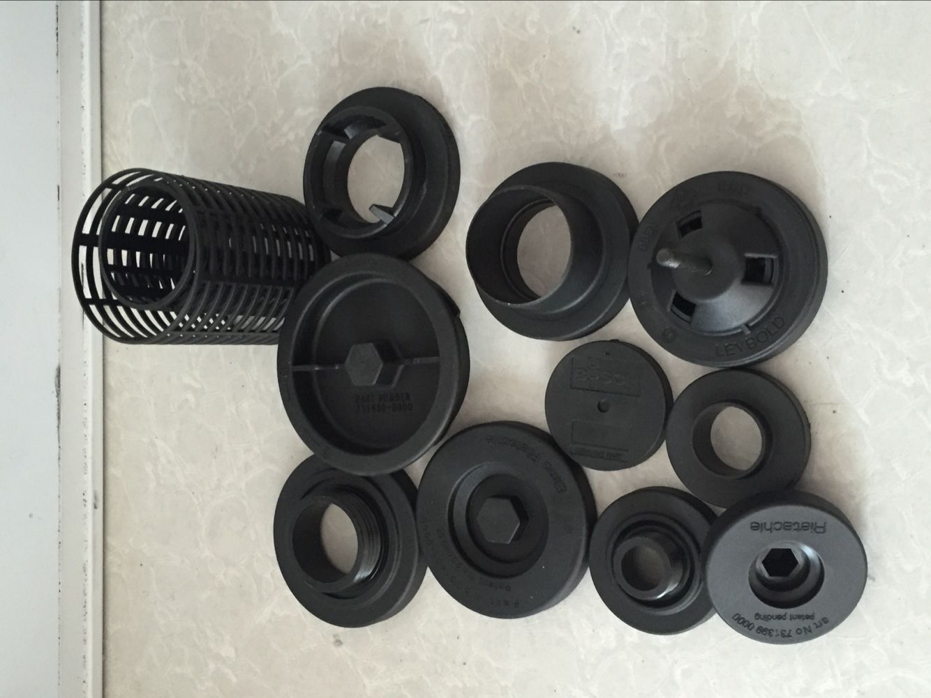 濾芯配件真空泵濾芯端蓋，型號齊全