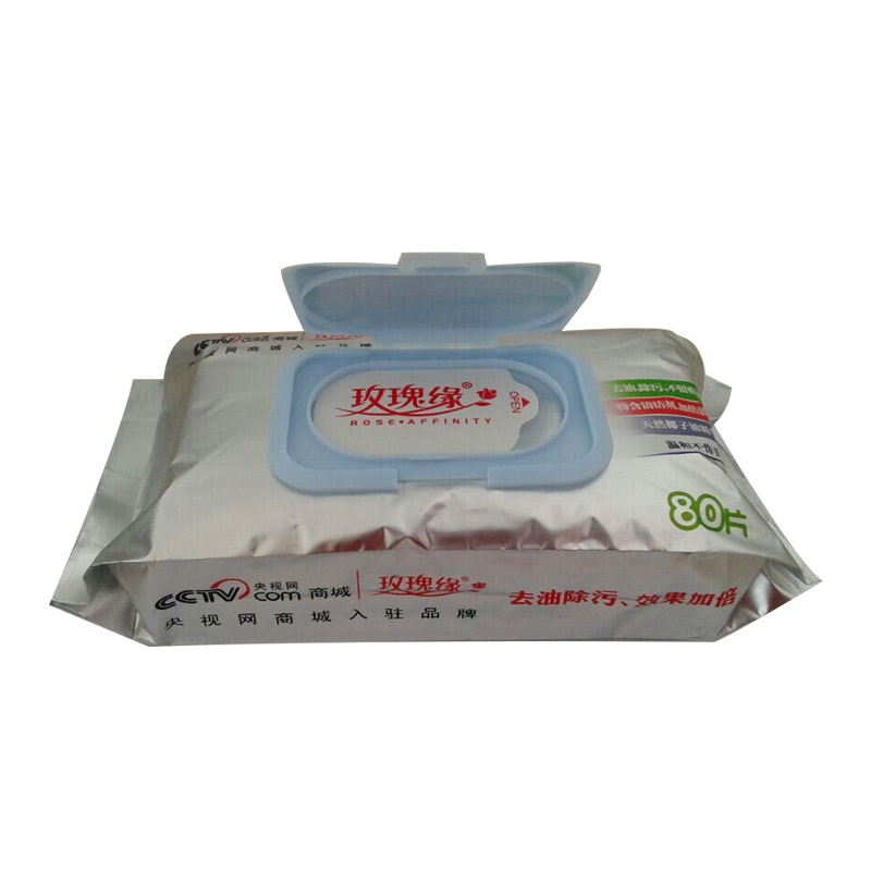 正品玫瑰緣廚房濕巾80片裝新款