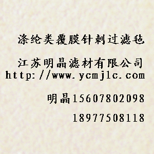 滌綸類覆膜針刺過濾氈