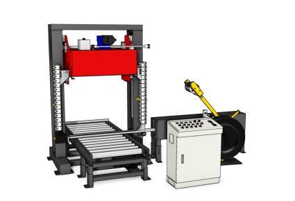 全自動無人化打包機-側打式纏繞打包一體機