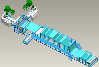 PVC、PE加筋及自粘防水卷材生產線