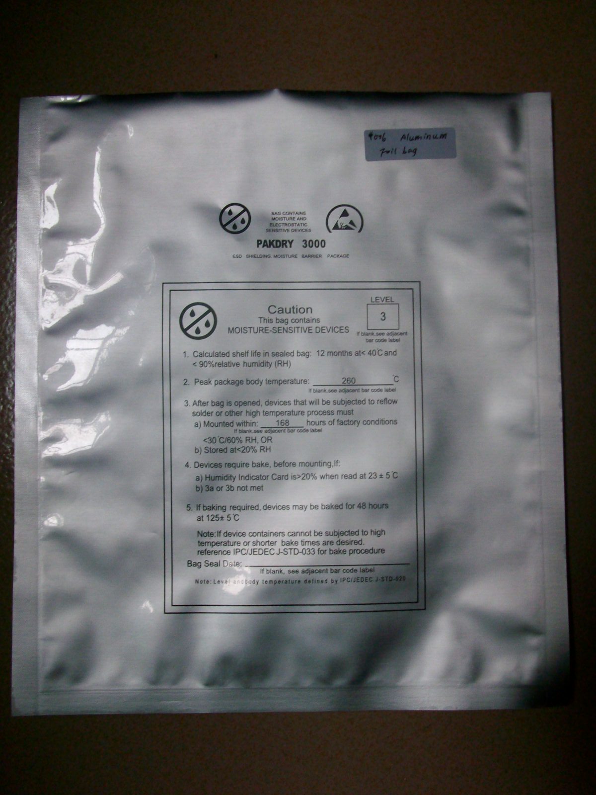 供應廣東鋁箔袋 純鋁包裝袋 防靜電防潮袋