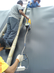 錳渣堆場基礎防滲漏土工膜土工布  