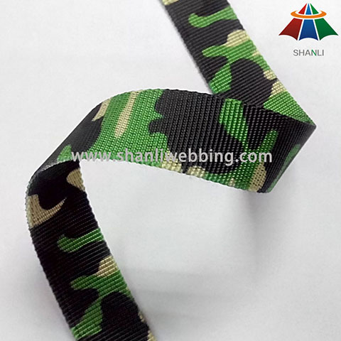 熱轉印滌綸迷彩織帶