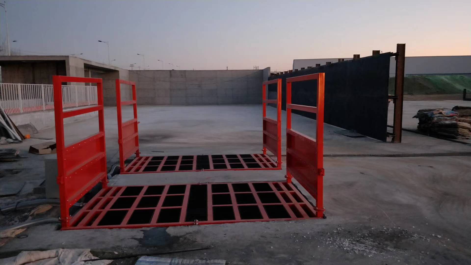 工地平板洗車機