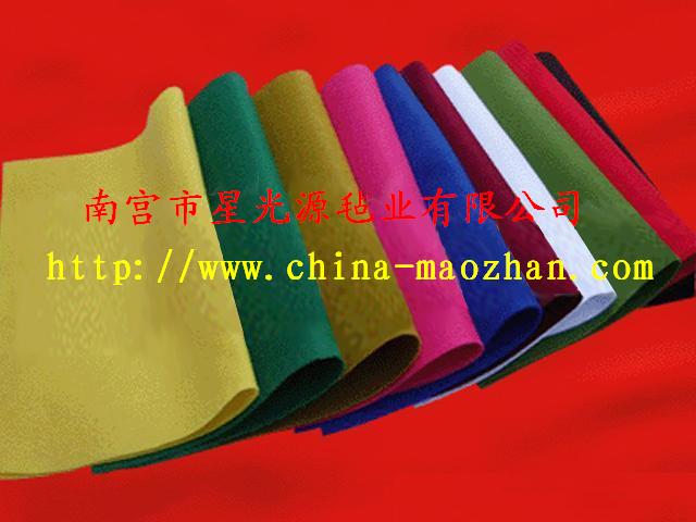 纖維毛氈布，羊毛針刺氈