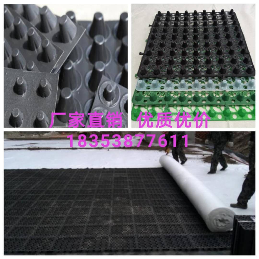 青島20厚車庫頂板排水板+綠化隔根板=供應