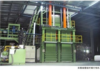 雙箱提箱短纖維打包機