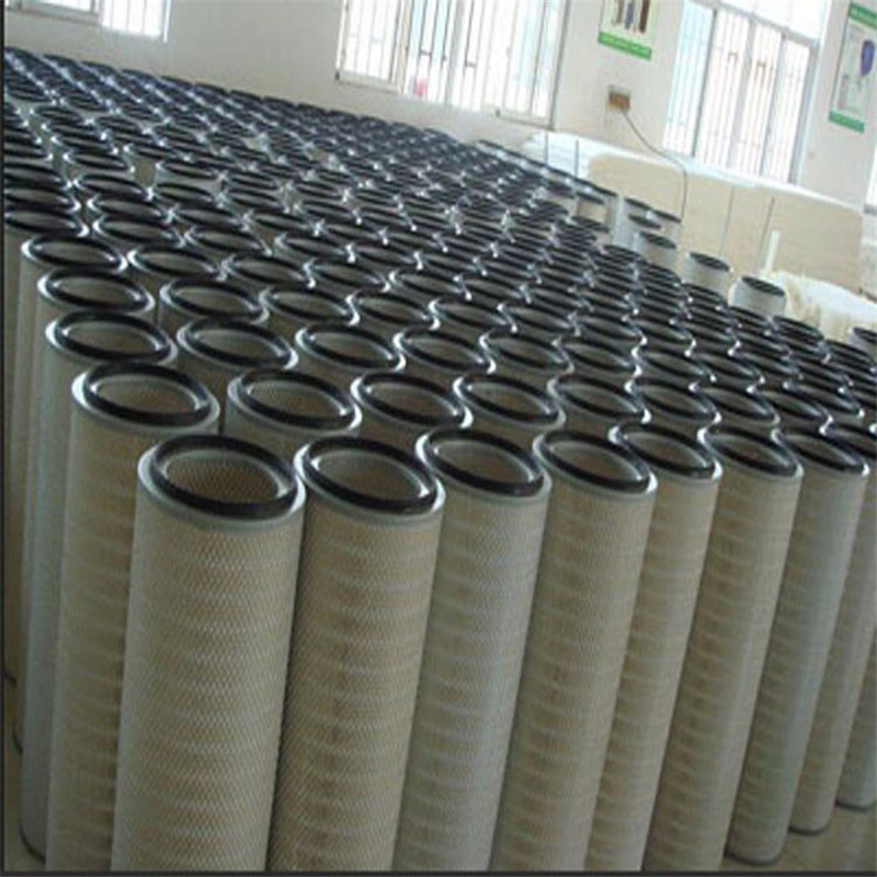 工業過濾芯粉塵濾筒工業除塵濾芯砂石分離機粉塵濾芯聚酯纖維濾筒